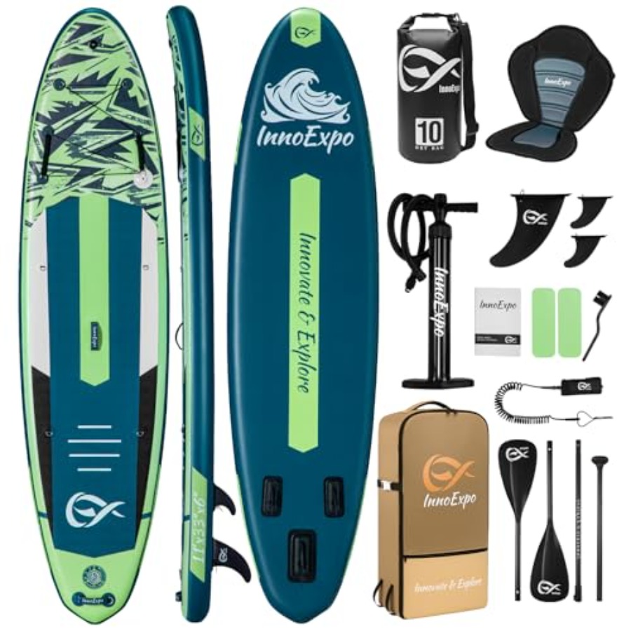 Fishing Kayak Inflatable - InnoExpo 11' Inflatable Stand Up Paddle