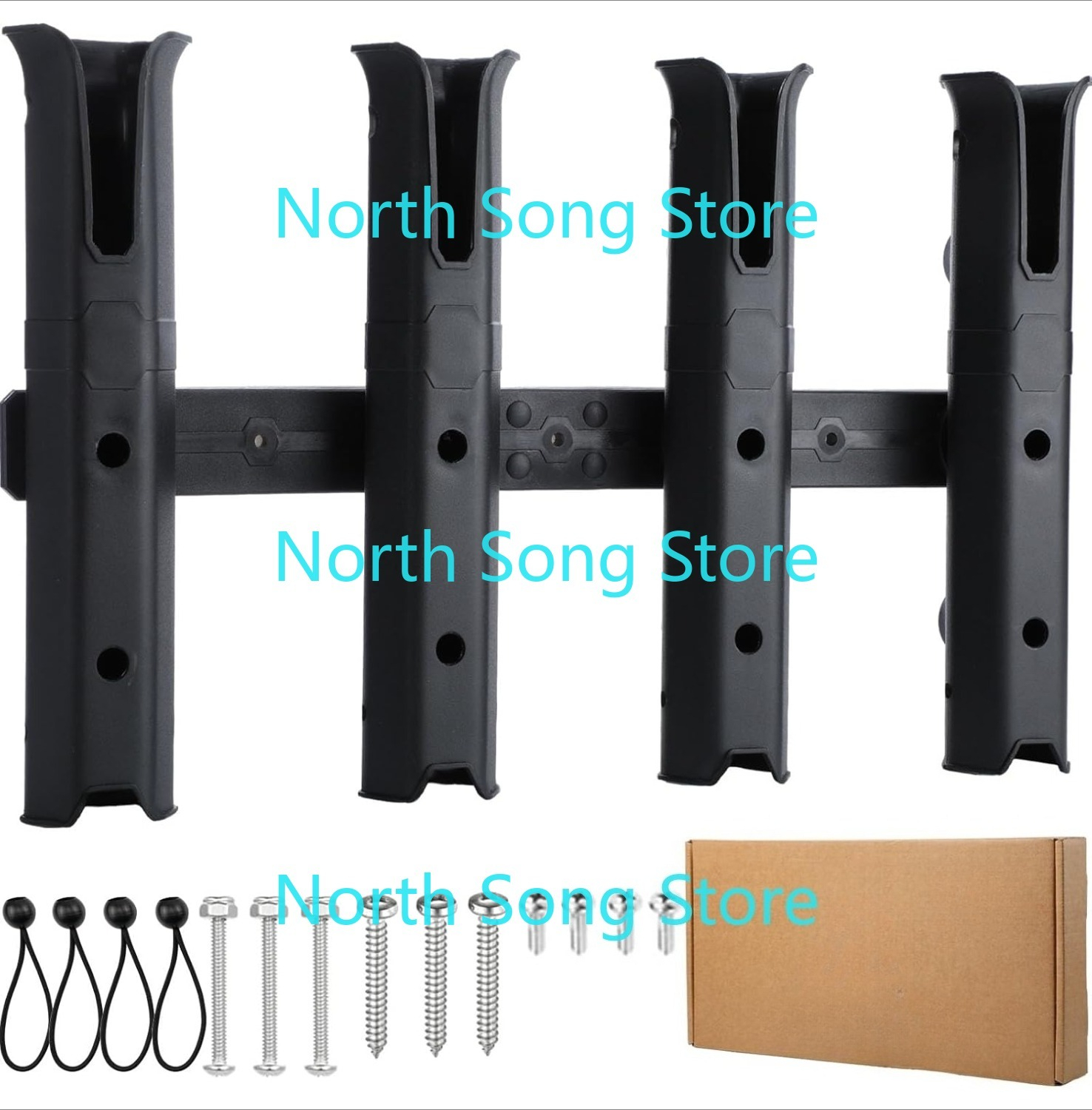 Fishing Kayak Crate - Adjustable Fishing Rod Holders for Boat