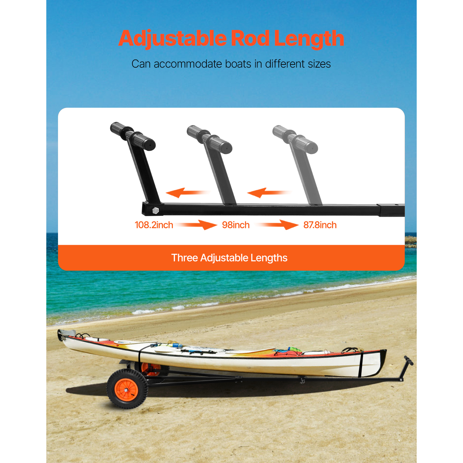 SucceBuy 420lbs Boat Trailer D – обзор и цена Fishing Kayak Sit On Top