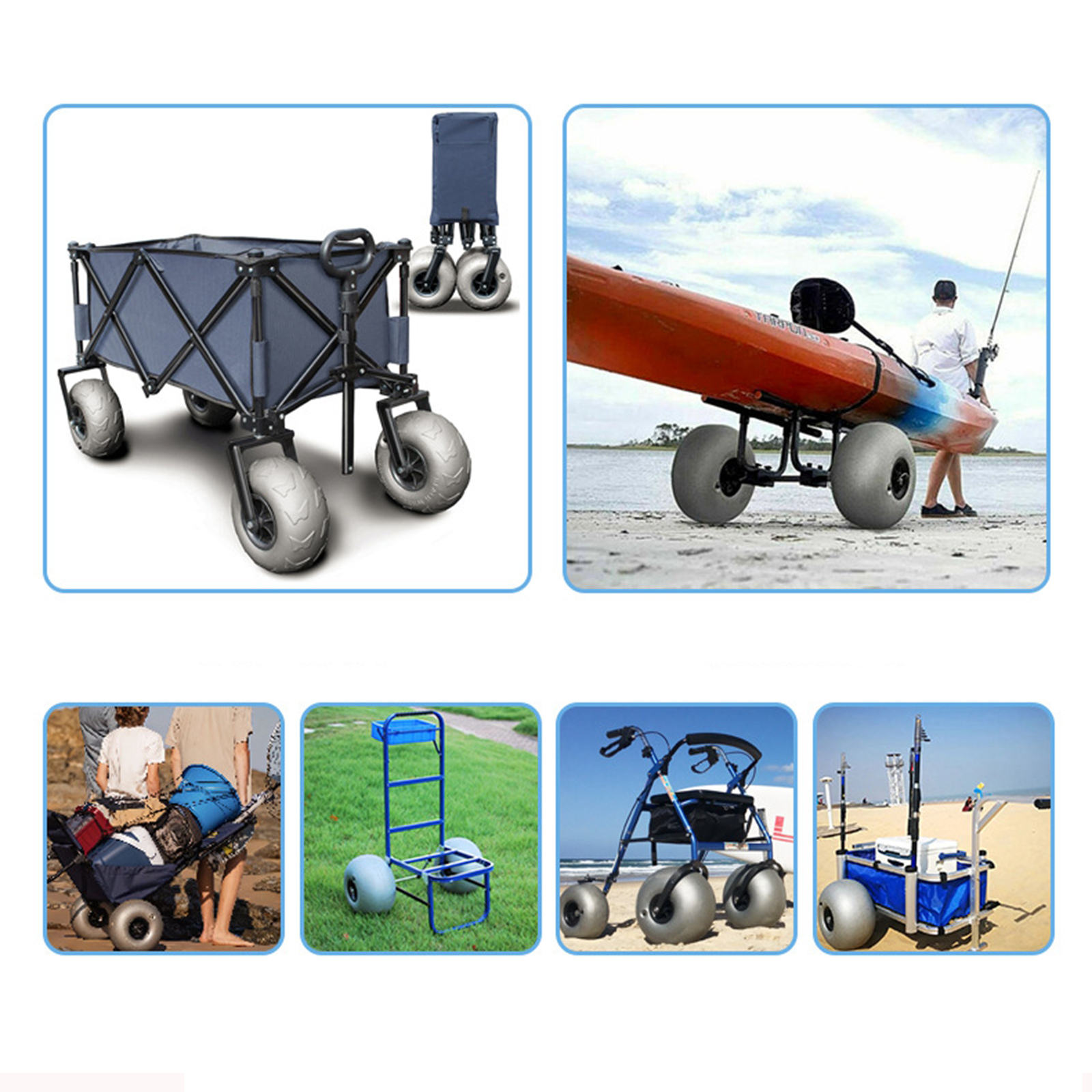 10In Balloon Wheels Profession – обзор и цена Fishing Kayak Cart