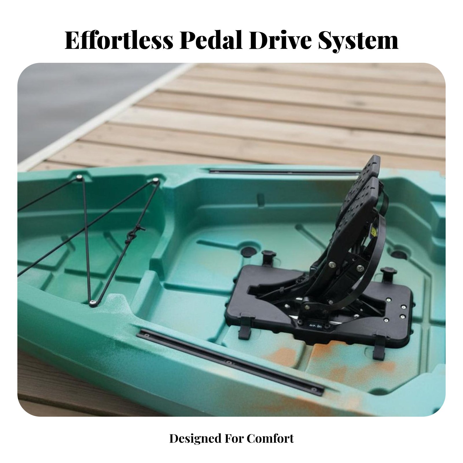 Pedal Drive Fishing Boat Folda – обзор и цена Fishing Kayak Pedal Drive