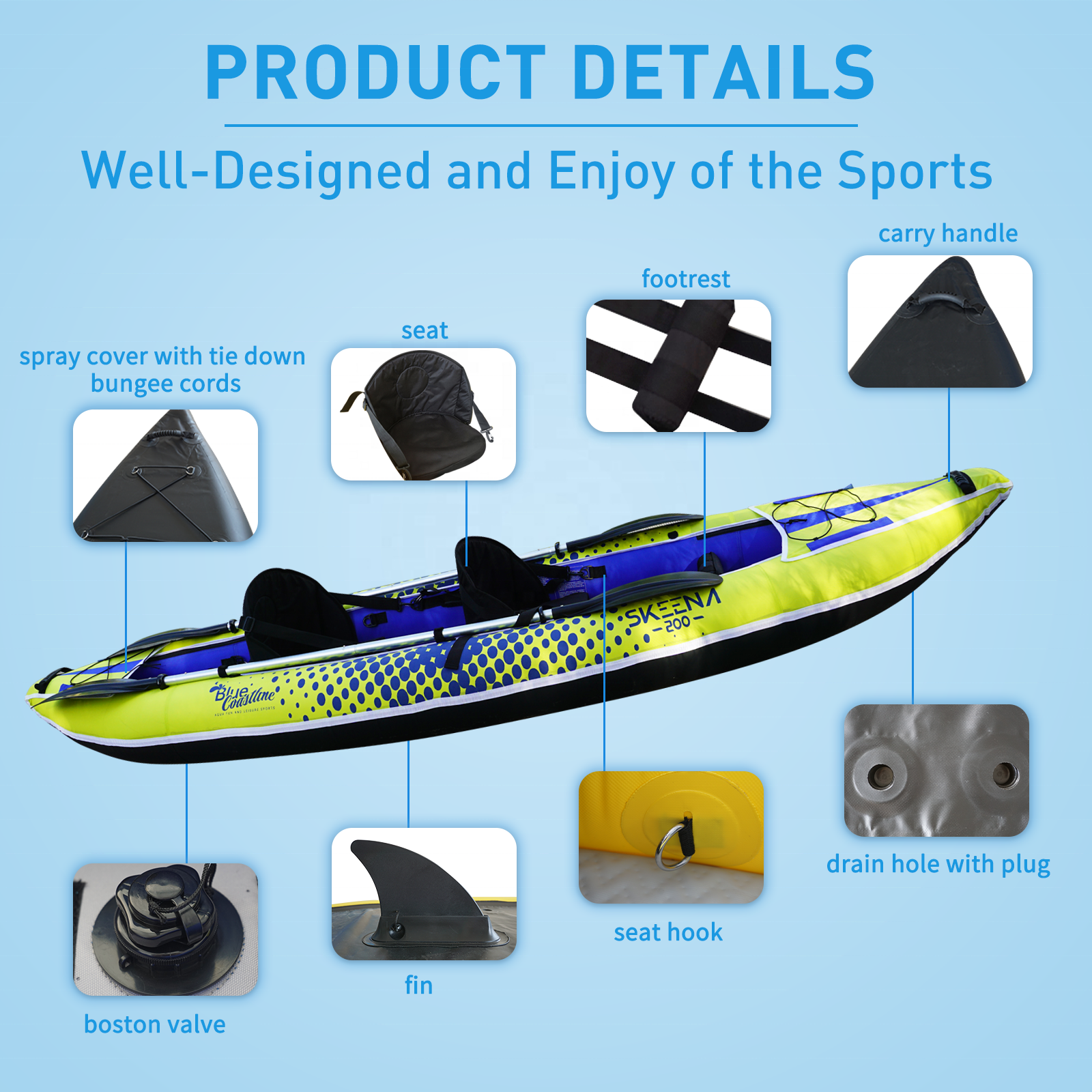 Adult Inflatable Fishing Canoe – обзор и цена Fishing Kayak Seat